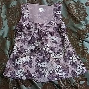 Loft sz 4 silky purple tank business cami